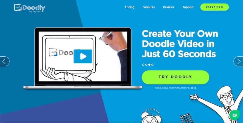 Doodly - drag-and-drop doodle video creator